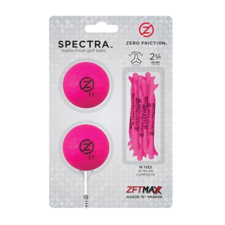 Zero Friction Spectra TwoBall-TeePack, pink