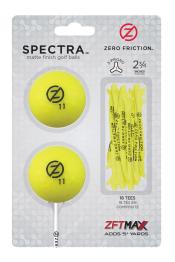 Zero Friction Spectra TwoBall-TeePack, gelb