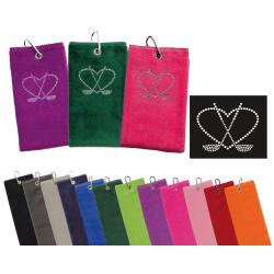 cbfmoda Golftuch Herz mit Schlägern