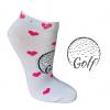 cbfmoda Damen-Golfsocken Pink Hearts