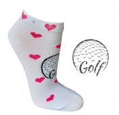 cbfmoda Damen-Golfsocken Pink Hearts