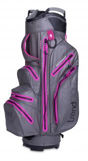 trendGOLF. Rainline Pro Golf Cartbag, grau/pink