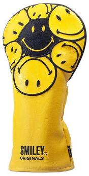 KraveGolf Stacked Smiley Originals Headcover, gelb/schwarz, Driver