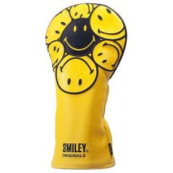 KraveGolf Stacked Smiley Originals Headcover gelbschwarz Driver