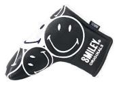 KraveGolf Stacked Smiley Originals Blade Puttercover, schwarz/weiß