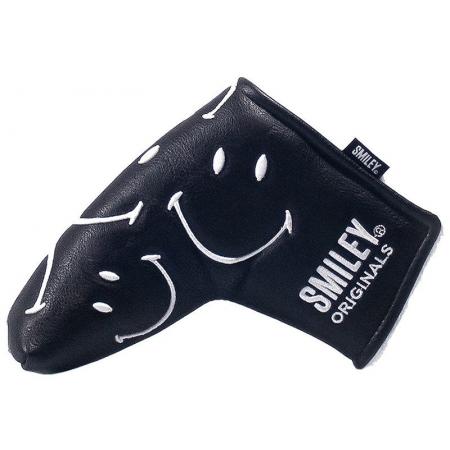 KraveGolf Classic Smiley Originals Blade Puttercover, schwarz/weiß
