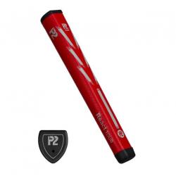 P2 Grips React Tour Jumbo Pistol Putter Griff rot