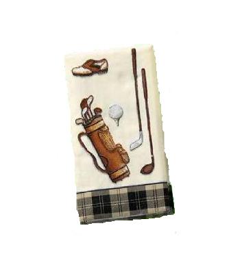 Papiertaschentücher mit Golfmotiven, creme