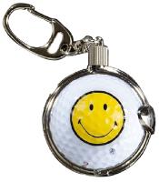 Schlüsselanhänger mit entnehmbarem Golfball, Smiley