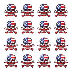 Golfdotz Golfballmarkierungen USA Skullmania