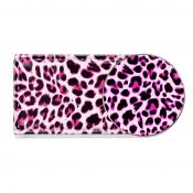 Crocodily Clip Ballmarker-Set, Leopard Print pink