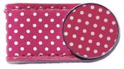 Crocodily Clip Ballmarker-Set, Polka Dots pink