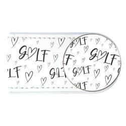 Crocodily Clip BallmarkerSet Heart Golf