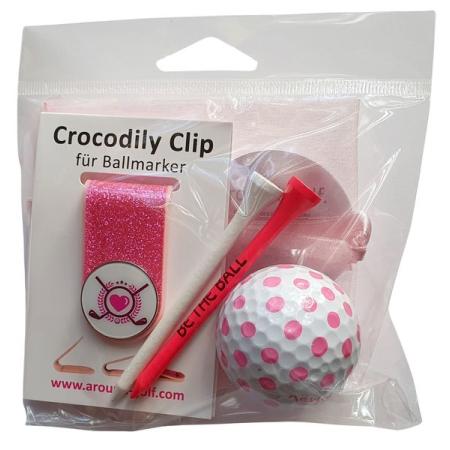 Crocodily Geschenk-Set 17 Pink Heart Clubs