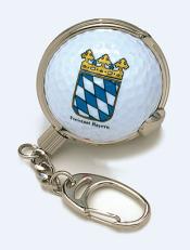 Schlüsselanhänger mit entnehmbarem Golfball &quote;Bayern&quote;