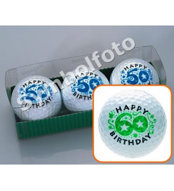 Golfball-Set Geburtstag - 60 Jahre