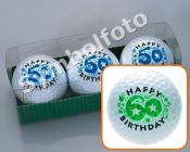 Golfball-Set &quote;Geburtstag&quote; - 60 Jahre