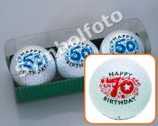 Golfball-Set &quote;Geburtstag&quote; - 70 Jahre