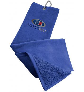 U.S. Kids Golf Velours Handtuch, blau