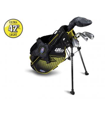 U.S. Kids Golf UL7 Starterset Ultralight UL42, 107-115cm, RH, schwarz/gelb
