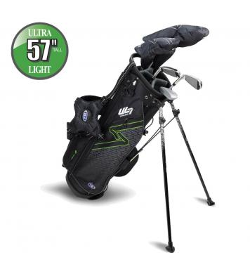 U.S. Kids Golf UL7 Starterset Ultralight UL57, 145-152cm, RH, 5-teilig, schwarz/grün