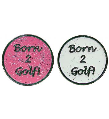 Navika Glitzy Ballmarker Born 2 Golf