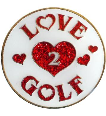 Navika Glitzy Ballmarker Love 2 Golf
