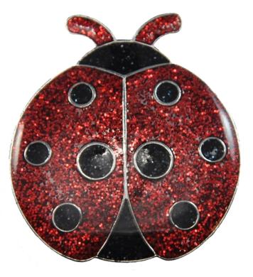 Navika Glitzy Ballmarker Ladybug