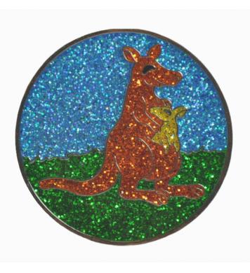 Navika Glitzy Ballmarker Kangaroo