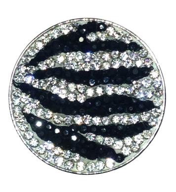 Navika Micro Pavé Crystal Ballmarker Zebrazz