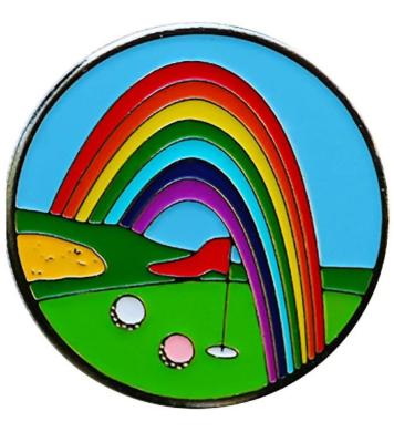 BeTheBall Ballmarker Rainbow Green