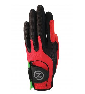 Zero Friction Allwetter Junior Handschuh, links (für Rechtshänder), rot