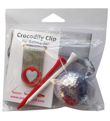 Crocodily Geschenk-Set 15 White Heart